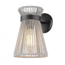  6938-1W BLK-BR - 1 Light Wall Sconce